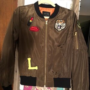 NWOT Love Tree lightweight letterman’s style jacket